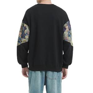 Sudadera con capucha de lana de algodón para hombre de diseño personalizado al por mayor para invierno ropa informal Jersey de algodón negro para hombre diseño de moda - Product Image 3