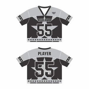 Jersey de fútbol americano hecho a medida de alta calidad de gran tamaño con cuello en V uniforme de malla transpirable baloncesto Varsity Jersey para hombres - Product Image 1