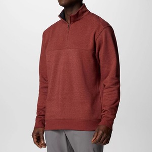OEM recién llegados transpirable cuarto Zip Pullover hombres 1 4 Zip Fleece Sweater Pullover cuarto Zip up Sweater - Product Image 2