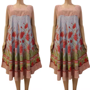 Gun Klok 5 Robe d'été Design floral élégant Tissu doux de haute qualité Prix économique Longueur genou Confort Taille élastique - Product Image 2