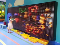 Mur interactif LED, mur en panneaux LED pour aire de jeux intérieure pour enfants, blocs de construction interactifs, équipement de jeux muraux interactifs