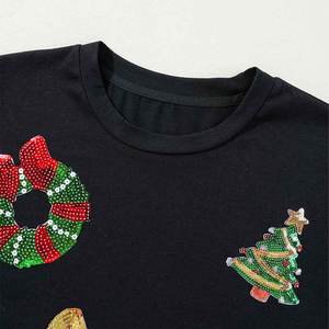 Camiseta clásica para mujer Regular de alta calidad Casual 100% excelente calidad gran oferta Slim Fit camiseta estampada para mujer - Product Image 4