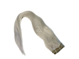 ผมต่อแบบมนุษย์ทำจากผ้าบริสุทธิ์ผมธรรมชาติเกรดสูง - Product Image 3