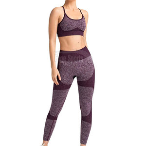 Ropa de verano de alta calidad, conjunto de Yoga para gimnasio, mallas de ejercicio de dos piezas, ropa deportiva, conjuntos de Yoga a la venta - Product Image 1