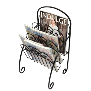 Exhibidor de Revistas Metálico de Color Negro en Forma de Bolso, Ahorra Espacio, Venta Caliente 2025 - Product Image 5