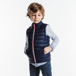 Gilet matelassé imperméable pour enfants, respirant, personnalisé, rembourré, sans manches - Product Image 1