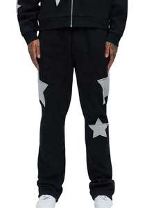 Chándal de Felpa de Algodón de Alta Calidad 2025 con Cremallera, Parches Aplicados, Bordado, Estilo Urbano Holgado, Lavado Ácido - Product Image 5