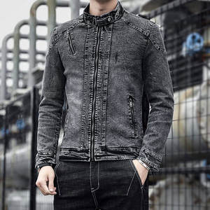 Nuevo diseño azul hombre Jean abrigos botón bolsillo chaqueta de mezclilla para hombre otoño vaquero invierno de gran tamaño de marca tamaño L prendas de vestir ropa - Product Image 4