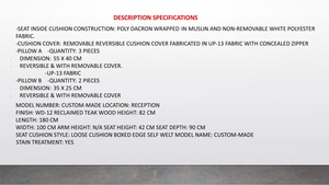 Reclaimed Teak Wood <b>Sofa</b>/furniture Eco-friendly Teak <b>Sofa</b>/Sustainable Teak Wood <b>Sofa</b> Teak Wood Couch Vintage Reclaimed Teak <b>Sofa</b> - Product Image 2