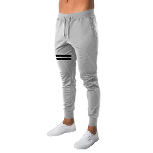Automne jambe rayures hommes grande taille Gym entraînement pantalons de survêtement coton Joggers Fitness sport pantalon polaire - Product Image 2