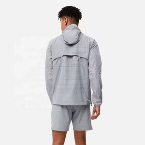 Conjuntos de sudaderas con capucha cortavientos de Color personalizado de alta calidad a bajo precio 2025 para hombres, conjuntos de sudaderas con capucha cortavientos más vendidos - Product Image 6