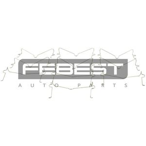 Resorte anti-rattle, pastiglie freno a disco pcs 10 FEBEST (0103-002-PCS10) - Product Image 1