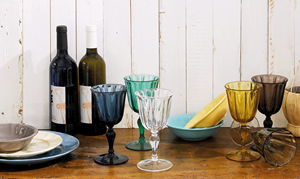 Durable Plastic Wine Glasses Set of 6-pcs Acrylic Plastic 250 ml Reusable Goblets Break resistant Country Chic by Excelsa - Product Image 5