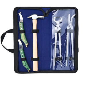 Kit de Reparación y Recorte de Cascos Equinos, Herramientas de Herrador, Alicates de Acero Forjado, Herramienta para Fijar Clavos, Martillo para Herrar, Cuchillo para Cascos - Product Image 4