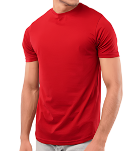 2025เสื้อยืดคอกลมสำหรับผู้ชายทรงโอเวอร์ไซส์ผ้าคอตตอนผ้า100% พิมพ์ลายได้ตามต้องการสไตล์สตรีทแวร์แบบถักด้านหน้า - Product Image 1