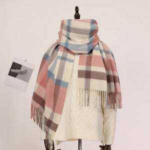 New High Quality <b>Scarf</b> Tassel Pashmina Warm Long Wool Shawls <b>Scarves</b> for <b>Women</b> - Product Image 4