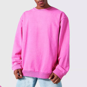 Precio al por mayor hombres sudadera personalizada en blanco de cuello redondo de algodón mezclado sudaderas de gran tamaño para la venta en línea - Product Image 1