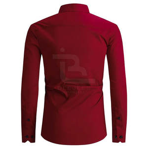 Vêtements de mode couleur unie hommes chemises boutonnées vêtements d'été fabriqués au Pakistan chemises décontractées - Product Image 2