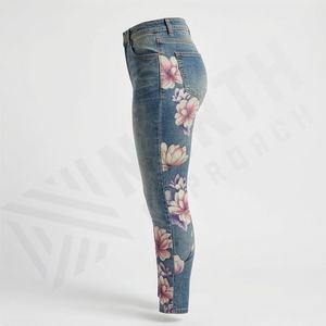 Whole Sales Plus Size Jeans Ladies Casual Pants <b>Women</b> Breathable Femme Denim <b>Trousers</b> Fashion Streetwear Washable Bottoms - Product Image 3