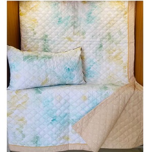 Leaves Printed <b>100</b>% Organic Cotton Gots Certificate Grey Color Duvet Cushion Sets Endless Pattern Wedding Sustainable Bedspreads - Product Image 4