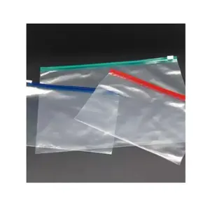 Resealable Ziplock Doypack Pouch Clear Transparent Plastic Food Packaging Bag With Zipper