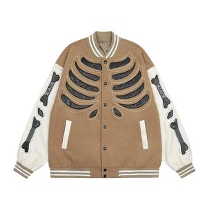 Vestes universitaires pour hommes personnalisées en gros, 100% laine, broderie, patchs en chenille, mode masculine, streetwear, veste vintage personnalisée - Product Image 1