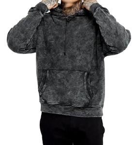 Nouveau design, sweat-shirt uni vintage, sweat-shirt délavé à l'acide, streetwear pour hommes, sweat-shirt uni délavé à l'acide, 2026 - Product Image 2