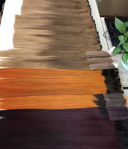 Extensiones de cabello humano liso de hueso virgen, Color Naranja ombré, venta al por mayor - Product Image 5