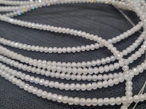 Collar de moissanita personalizado de grado AAA, cuentas de diamante de moissanita blanca, Material de piedra, joyería Mangal Sutra Jhumki - Product Image 4