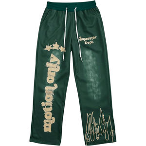 Pantalones de chándal con estampado personalizado para hombre, pantalones de chándal con diseño de llama y grafiti vintage, moda de hip-hop a la moda para ropa informal - Product Image 1