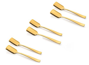 Juego de cucharas de lujo industrial juego de cubiertos de acero inoxidable cena cuchara tenedor hogar cocina restaurante vajilla boda evento Decoración - Product Image 2