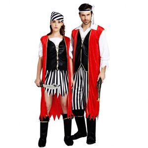 Hot Selling Unisex Pirate Costume for Adults Halloween <b>Cosplay</b> Suits with Captain Jack Theme 100% Polyester TV & Movie Costume - Product Image 4