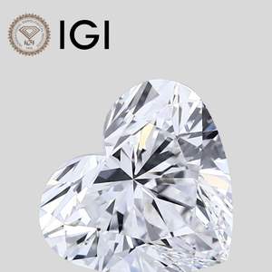 Diamant de laboratoire en forme de cœur 5 carats E VVS1 VVS2 VS1 VS2 - Product Image 1