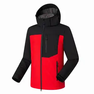 Jaqueta softshell masculina de inverno, roupa de trabalho com zip-up macio e forrado, roupa de trabalho personalizada, impermeável e à prova de vento, novidade de 2024