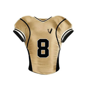 Camiseta de fútbol americano transpirable de manga corta de estilo de moda hecha en Pakistán uniforme de fútbol americano al por mayor - Product Image 6