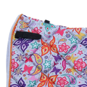 Venta al por mayor de alta calidad de poliéster y algodón de poliéster accesorios para montar a caballo logotipo bordado personalizado almohadillas para SILLÍN - Product Image 5