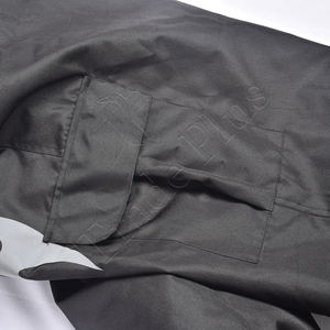 Pantalon de neige noir tendance avec imprimé flamme réfléchissant, matière imperméable, poche cargo, taille à cordon et poignets élastiques pour l'hiver - Product Image 4