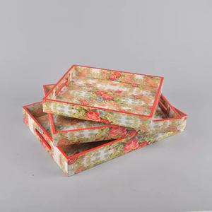 Bandeja de Madera Natural Ecológica, Impermeable, Hecha a Mano, Moderna, Rectangular, para Almacenamiento de Tabaco, Accesorio para Fumar, para Servicio de Hotel - Product Image 1