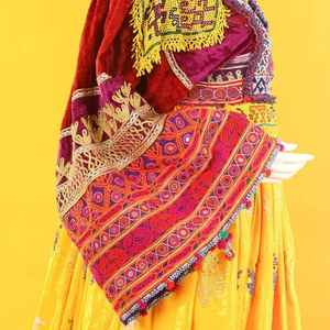 Vestido afgano bordado pesado para mujer al por mayor, monedas afganas antiguas, ropa de boda para fiesta Kuchi, cinturón de cintura Natural hasta el suelo - Product Image 5