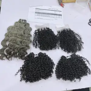 Latest Hot Sale Pixie Curly Good Form Silky Long Lasting Hair Extensions Virgin Hair Wigs Double Drawn Vietnamese Hair