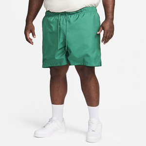Shorts décontractés pour hommes en satin vert uni à cordon de serrage, séchage rapide - Product Image 1