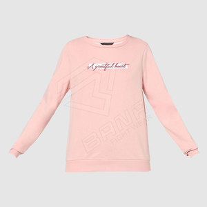 Winter Printed Terry Casual Street Wear Women's Sweatshirts High Quality Custom Plain Design Polyester/Cotton <b>for</b> <b>Sale</b> - Product Image 1