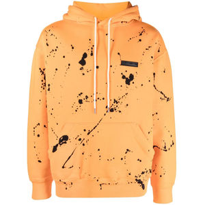 Streetwear personnalisé nouvelle mode Éclaboussures de goutte épaule Logo Patch coton Jersey polaire entièrement imprimé conception à capuche pour hommes - Product Image 2