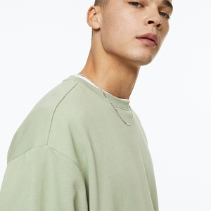 Sweat à capuche noir pur coton matériel lourd bouffant sweat à capuche imprimé avec et sans strass sweats à capuche pour hommes - Product Image 3