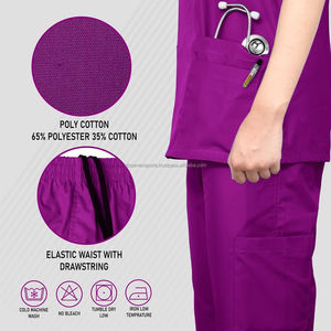 Meilleure qualité médecins et infirmières femmes gommage uniforme d'allaitement ensembles médical gommage hôpital costume - Product Image 6