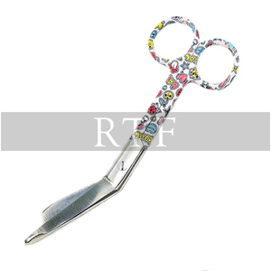 Juego de 3 Tijeras de Enfermería con Pinzas Hemostáticas, Juego de Tijeras y Pinzas de Enfermería Premium con Mango Estampado de Pata de Gato de Raw to Fine - Product Image 5