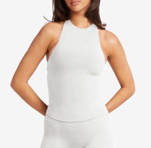 Débardeur de sport décontracté pour femmes, vente en gros, pilates, course à pied, fitness, yoga, col rond, style push-up, vêtements de sport, séchage rapide - Product Image 2