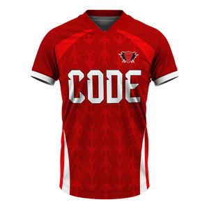 Camiseta de Fútbol Unisex Personalizada de Manga Corta, 100% Poliéster, Impresión Digital, Cuello en V, Secado Rápido, Ligera, Elástica en Cuatro Direcciones - Product Image 4