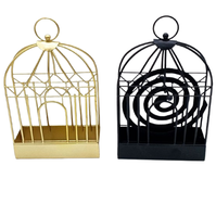 Nouveau design de table en forme de fleur fini or porte-bobine anti-moustique brûleur d'encens répulsif pour intérieur maison salon chambre à coucher