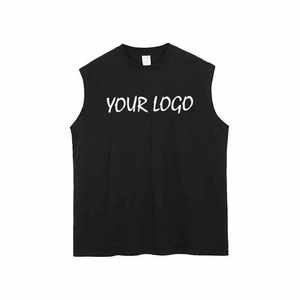 Wholesale Customize 100% Cotton <b>Canvas</b> Short Sleeve T-Shirt Quick Dry Breathable Anti-Wrinkle Regular Fit Solid Pattern Men's - Product Image 1